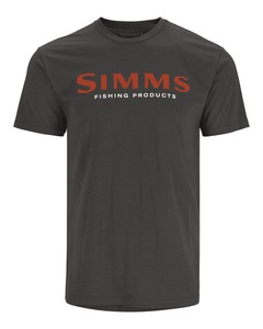 Фото Футболка Simms Logo T-Shirt, Simms Orange/Charcoal Heather, 3XL