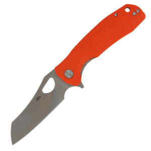 Фото Нож Honey Badger Wharncleaver D2 L (HB1160) с оранжевой рукоятью