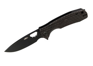 Фото Нож Honey Badger Flipper 14C28N DLC M (HB1511BB) с чёрной рукоятью