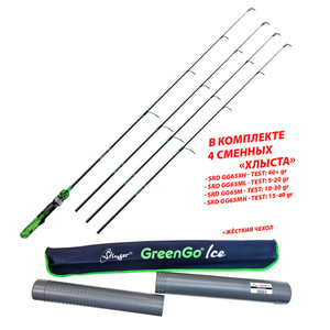 Фото Удочка зимняя GreenGo Ice (4хлыста)