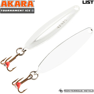 Фото Блесна зимняя Akara Tournament Ice List ATI-LIS-35-SIL