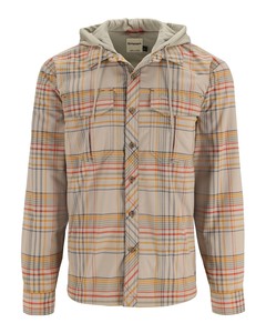 Фото Рубашка Simms Coldweather Hoody, Stone Neo Plaid, XXL