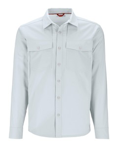 Рубашка Simms No-See-Um Bugstopper LS Shirt, Bimini Blue Heather, L