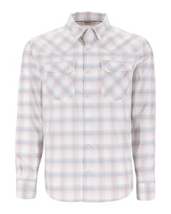 Рубашка Simms Brackett LS Shirt, White Plaid, L