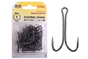 Фото Крючки Saikyo двойн.Normal Shank KH-11041 № 1 BN (50шт)
