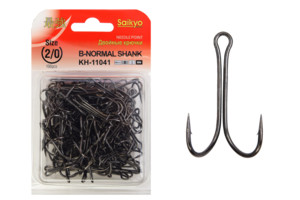Фото Крючки Saikyo двойн.Normal Shank KH-11041 №2/0 BN (100шт)