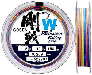 Фото Плетенка Gosen W Multicolor 5.0 55lb 0,382мм 150м