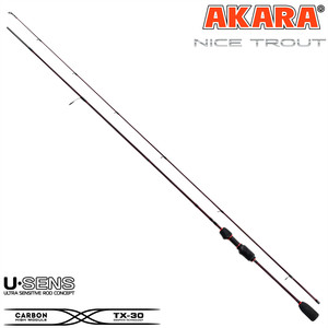 Фото Спиннинг штекерный угольный 2 колена Akara NICE TROUT UL NT-198UL