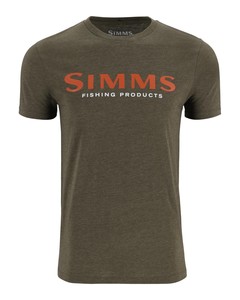 Фото Футболка Simms Logo T-Shirt, Loden Heather, M