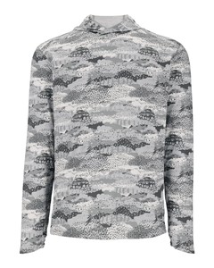 Фото Термофутболка Simms Bugstopper Solarflex Hoody, Shroud Sterling, XL