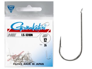 Фото Крючки Gamakatsu LS-1310N HOOKS NICKEL разм. 12 25шт.