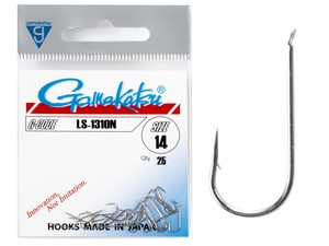 Фото Крючки Gamakatsu LS-1310N HOOKS NICKEL разм. 14 25шт.