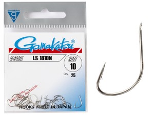 Фото Крючки Gamakatsu LS-1810N HOOKS NICKEL разм. 10 25шт.