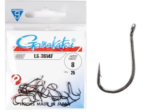 Фото Крючки Gamakatsu LS-3614F HOOKS BRONZE разм. 08 25шт.