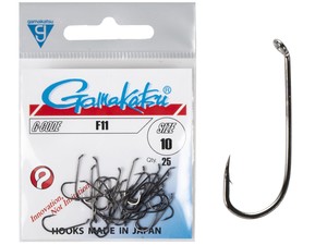 Фото Крючки Gamakatsu F11 HOOKS BLACK разм. 10 25шт.