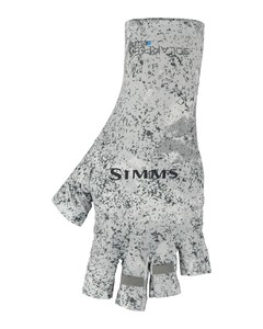 Фото Перчатки Simms SolarFlex Half-Finger SunGlove, Back Eddy White, L