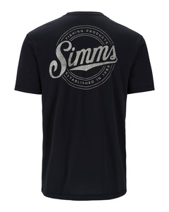 Фото Футболка Simms Circle Lockup T-Shirt, Black, S