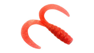 Твистер Big двойной хвост, 26см 75гр, 1шт красный с блестками