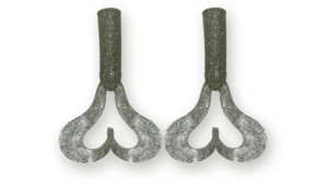 Фото Хвост для бактейла Miuras Mouse Big, 42гр, цвет: серебро с блест, 2шт