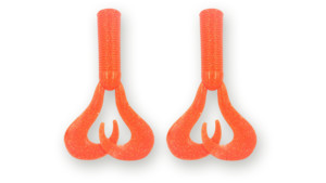 Хвост для бактейла Miuras Mouse Big, 42гр, цвет: оранж с блест, 2шт