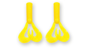 Хвост для бактейла Miuras Mouse Big, 42гр, цвет: желтый с блест, 2шт