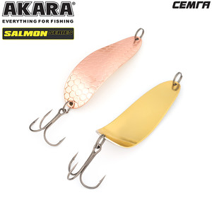 Блесна колебалка Akara Salmon Семга BL-SM80-27-CU/GO