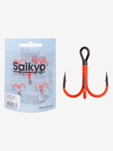 Фото Крючки Saikyo тройн.7001 OR № 3 (5шт)