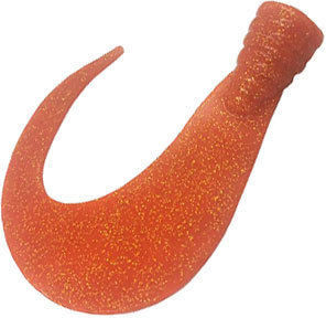Хвост Big Sickle Tail твистерный Большой серп 12см 20г оран блес 2шт.
