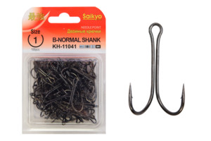 Фото Крючки Saikyo двойн.Normal Shank KH-11041 № 1 BN (100шт)