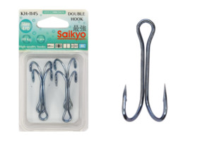 Фото Крючки Saikyo двойн. KH-1145 №4/0 Blue (4шт)