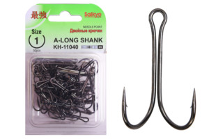 Фото Крючки Saikyo двойн.Long Shank KH-11040 BN № 1 (50шт)
