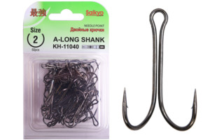 Фото Крючки Saikyo двойн.Long Shank KH-11040 BN № 2 (50шт)