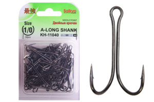 Фото Крючки Saikyo двойн.Long Shank KH-11040 BN № 1/0 (50шт)