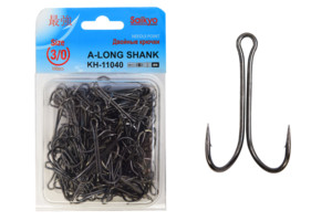 Фото Крючки Saikyo двойн.Long Shank KH-11040 BN №3/0 (100шт)