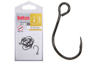 Фото Крючки Saikyo SS075-BN IN-LINE EYE №4 (10 шт.)