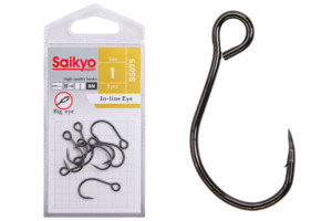 Фото Крючки Saikyo SS075-BN IN-LINE EYE №1 (8 шт.)