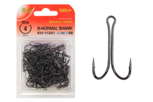 Фото Крючки Saikyo двойн.Normal Shank KH-11041 № 4 BN (100шт)