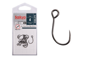 Фото Крючки Saikyo SSBL075-BN IN-LINE EYE BARBLESS №4 (10 шт.)