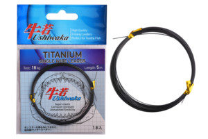 Фото Поводочный материал Ushiwaka Titanium Single Wire, 18кг 5м