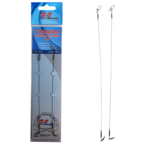 Поводок Ushiwaka Titanium Strands UTS71512, 1х7, 12кг/15см, 2шт