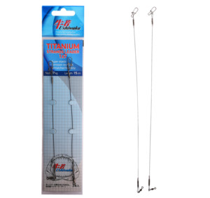 Поводок Ushiwaka Titanium Single UTS11517, 1х1, 17кг/15см, 2шт