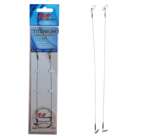 Поводок Ushiwaka Titanium Single UTS11512, 1х1, 12кг/15см, 2шт