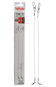 Фото Поводок Saikyo Titan 1x1 Jerk №2 STOJ23030, 30кг/30см, 2шт