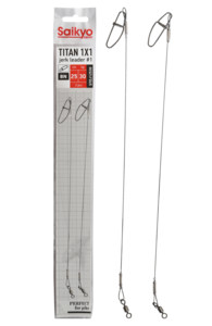 Фото Поводок Saikyo Titan 1x1 Jerk №1 STOJ12530, 30кг/25см, 2шт