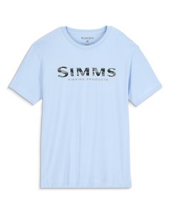Футболка Simms Simms Shroud Fill Logo T-Shirt, Sky Blue, L