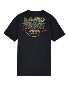 Футболка Simms Neon Draft T-Shirt, Black, L