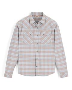 Фото Рубашка Simms Brackett Flannel Shirt, Drummond Plaid: Sterling, S