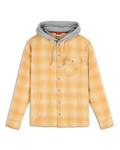 Фото Рубашка Simms Santee Flannel Hoody, Ely Plaid: Baltic Amber, XL