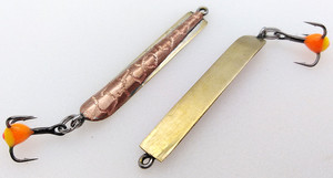 Фото Зимняя блесна Yoda РАШ подвес 40мм латунь-медь