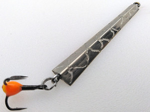 Фото Зимняя блесна Yoda Парамонка БР подвес 45мм латунь-серебро